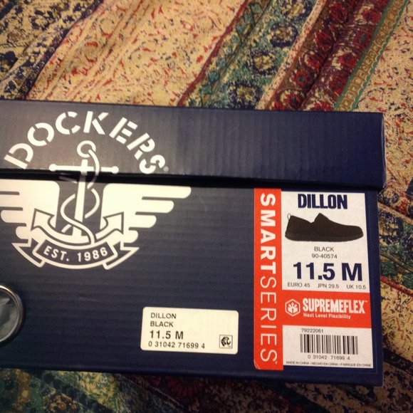 Dockers Men\'s Quilted Dillon Black Casual Loafers 11.5M New in Box main image 12